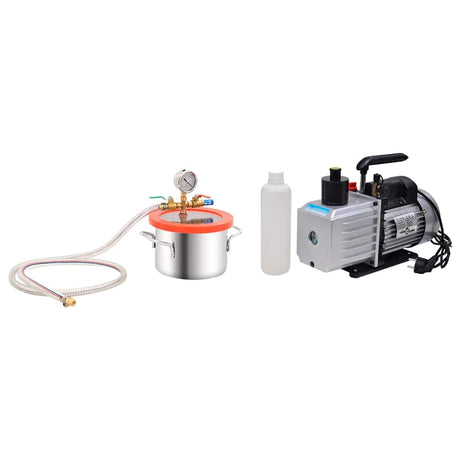 VidaXL Vakuumkammer mit 2-stufiger Pumpe 3,7 l