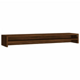 VIDAXL Monitor Standard 100x24x13 cm verarbeitete Holzbraune -Eichenfarbe