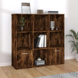 Vidaxl boekenkast 98x30x98 cm gerookt eikenkleurig