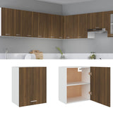Vidaxl bovenkast lyon 50x31x60 cm bewerkt hout bruin eikenkleur