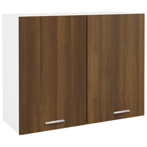 Vidaxl bovenkast lyon 80x31x60 cm bewerkt hout bruin eikenkleur
