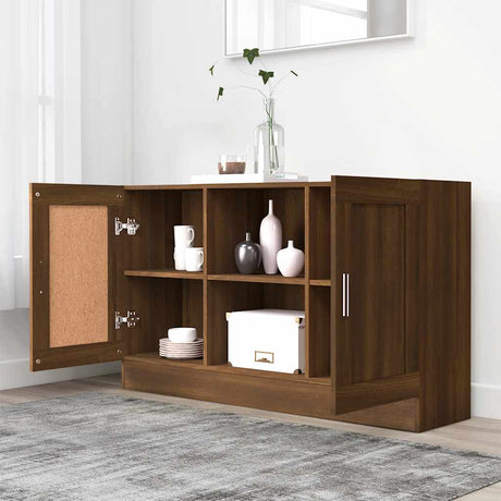 Vidaxl dressoir 120x30,5x70 cm bewerkt hout bruin eikenkleur