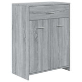 Vidaxl badkamerkast 60x33x80 cm bewerkt hout grijs sonoma eikenkleurig