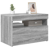 Vidaxl tv-meubel met led-verlichting 60x35x40 cm grijs sonoma eiken