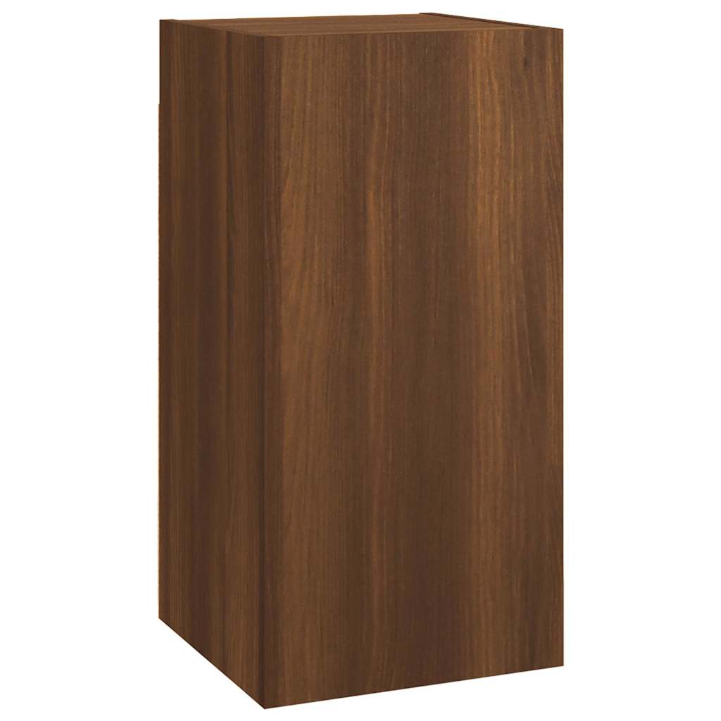 Vidaxl tv-meubel 30,5x30x60 cm bewerkt hout bruin eikenkleur
