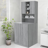 VIDAXL WASH MACHINGBOGT 70,5 x 25,5 x 90 cm Graues Sonoma Eiche -Colored