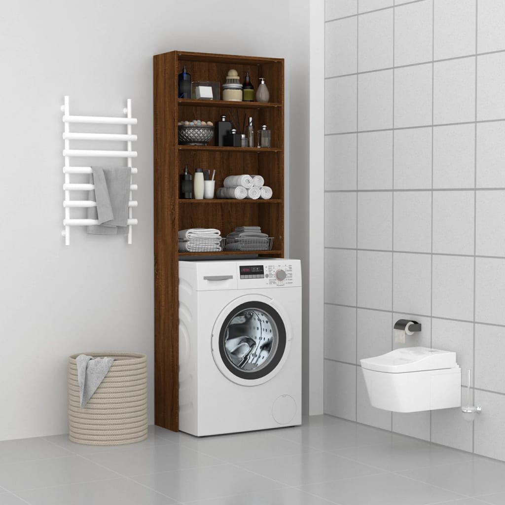 Vidaxx Waschmaschinenschrank 64x24x190 cm, Farbe Eiche braun