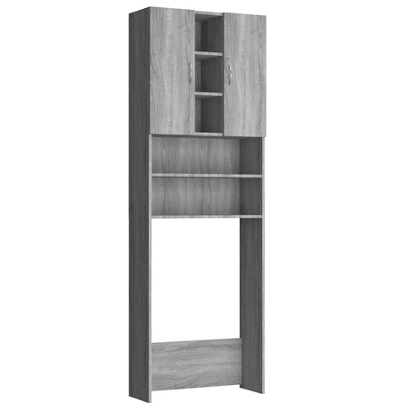 Vidaxl Waschmaschinenschrank 64x25.5x190 cm graue Sonoma -Eichefarbe