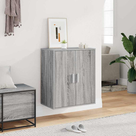 VIDAXL -Schuhschrank 60x35x70 cm Propertiertes Holzgrau Sonoma Eiche gefärbt
