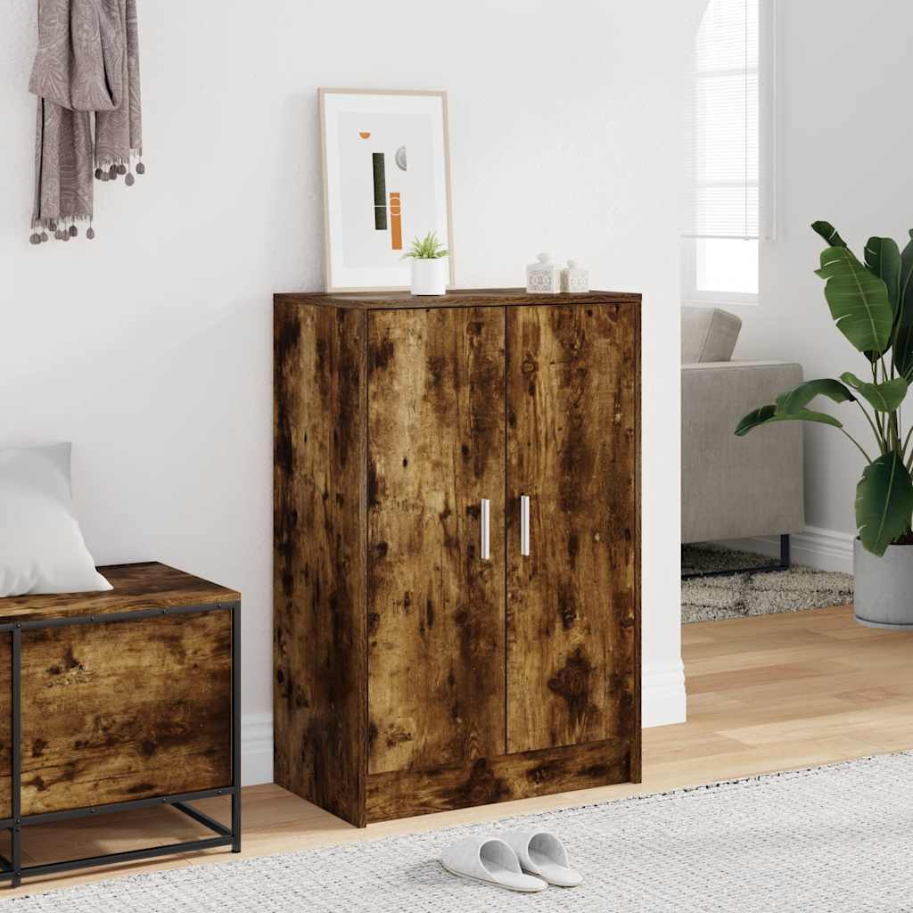 Vidaxx Schuhschrank 60x35x92 cm verarbeitetes Holz, geräucherte Eiche