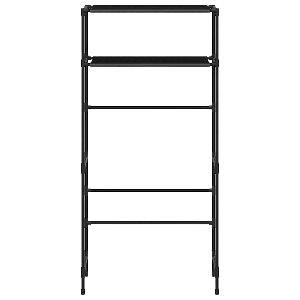 Vidaxl-Waschmaschinerie 2-layer 69x28x143 cm Eisenschwarz
