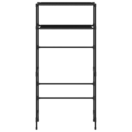 Vidaxl-Waschmaschinerie 2-layer 69x28x143 cm Eisenschwarz