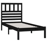 Vidaxl bedframe massief grenenhout zwart 100x200 cm