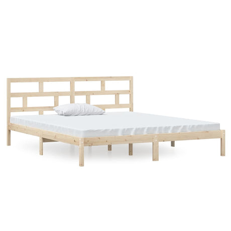 Vidaxl bedframe massief hout 135x190 cm
