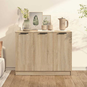 Vidaxl dressoir 90,5x30x70 cm bewerkt hout sonoma eikenkleurig