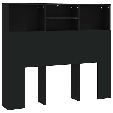 Vidaxl hoofdbordkast 120x19x103,5 cm zwart