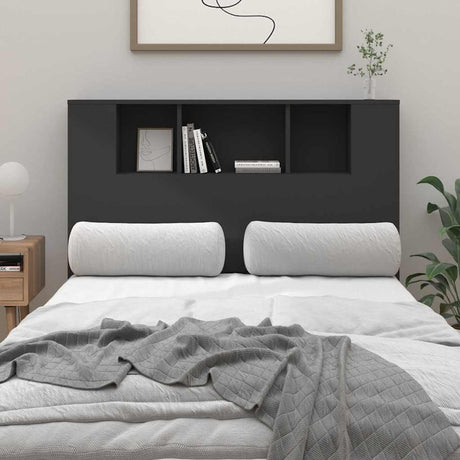 Vidaxl hoofdbordkast 120x18,5x102,5 cm zwart