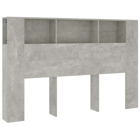 Vidaxl hoofdbordkast 160x18,5x104,5 cm betongrijs