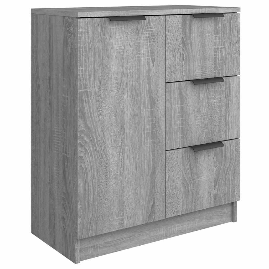 Vidaxl dressoir 60x30x70 cm bewerkt hout grijs sonoma eiken
