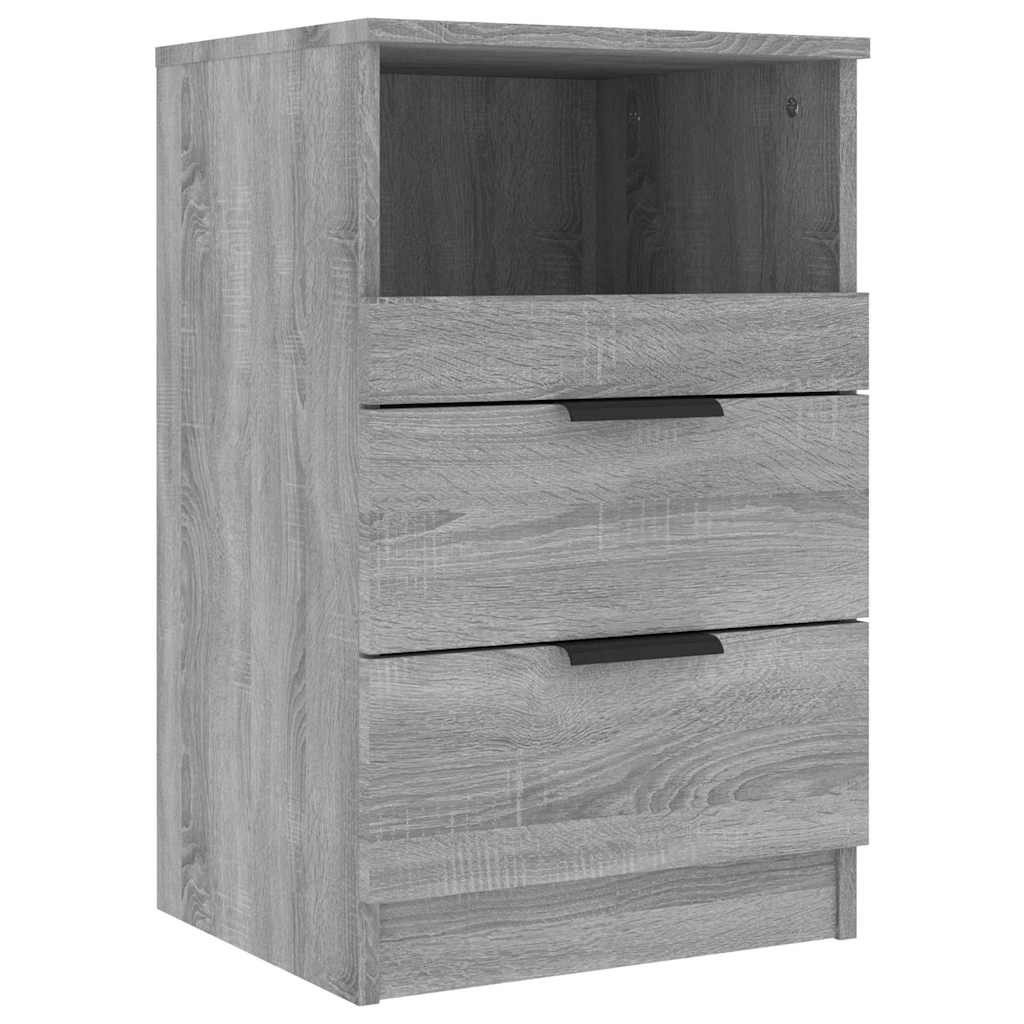 Vidaxl nachtkastjes 2 st bewerkt hout grijs sonoma eikenkleurig