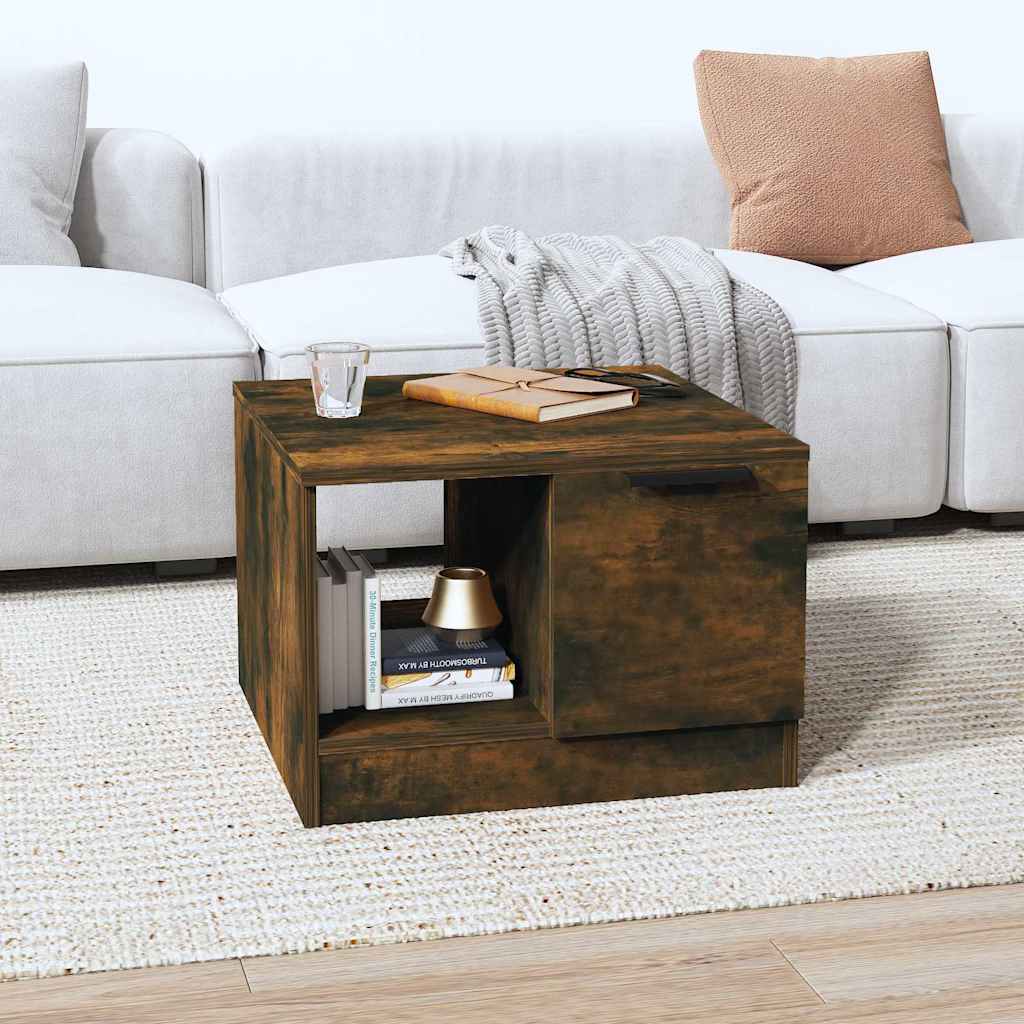 Vidaxl salontafel 50x50x36 cm bewerkt hout gerookt eikenkleurig