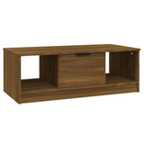 Vidaxl salontafel 102x50x36 cm bewerkt hout bruin eikenkleur