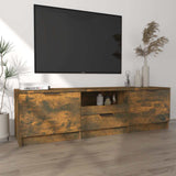 Vidaxl tv-meubel 140x35x40 cm bewerkt hout gerookt eikenkleurig