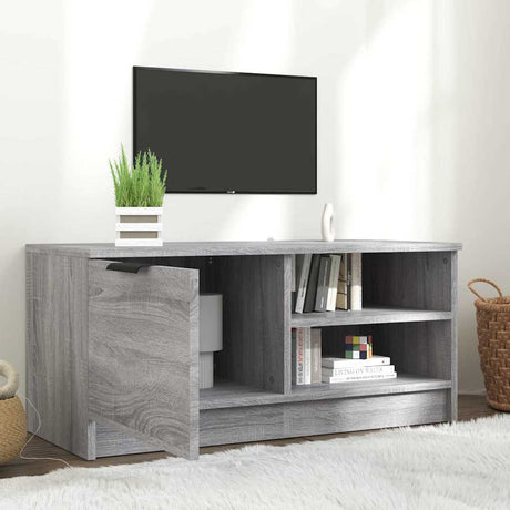 Vidaxl tv-meubel 80x35x36,5 cm bewerkt hout grijs sonoma eikenkleurig