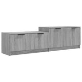 Vidaxl tv-meubel 158,5x36x45 cm bewerkt hout grijs sonoma eikenkleurig