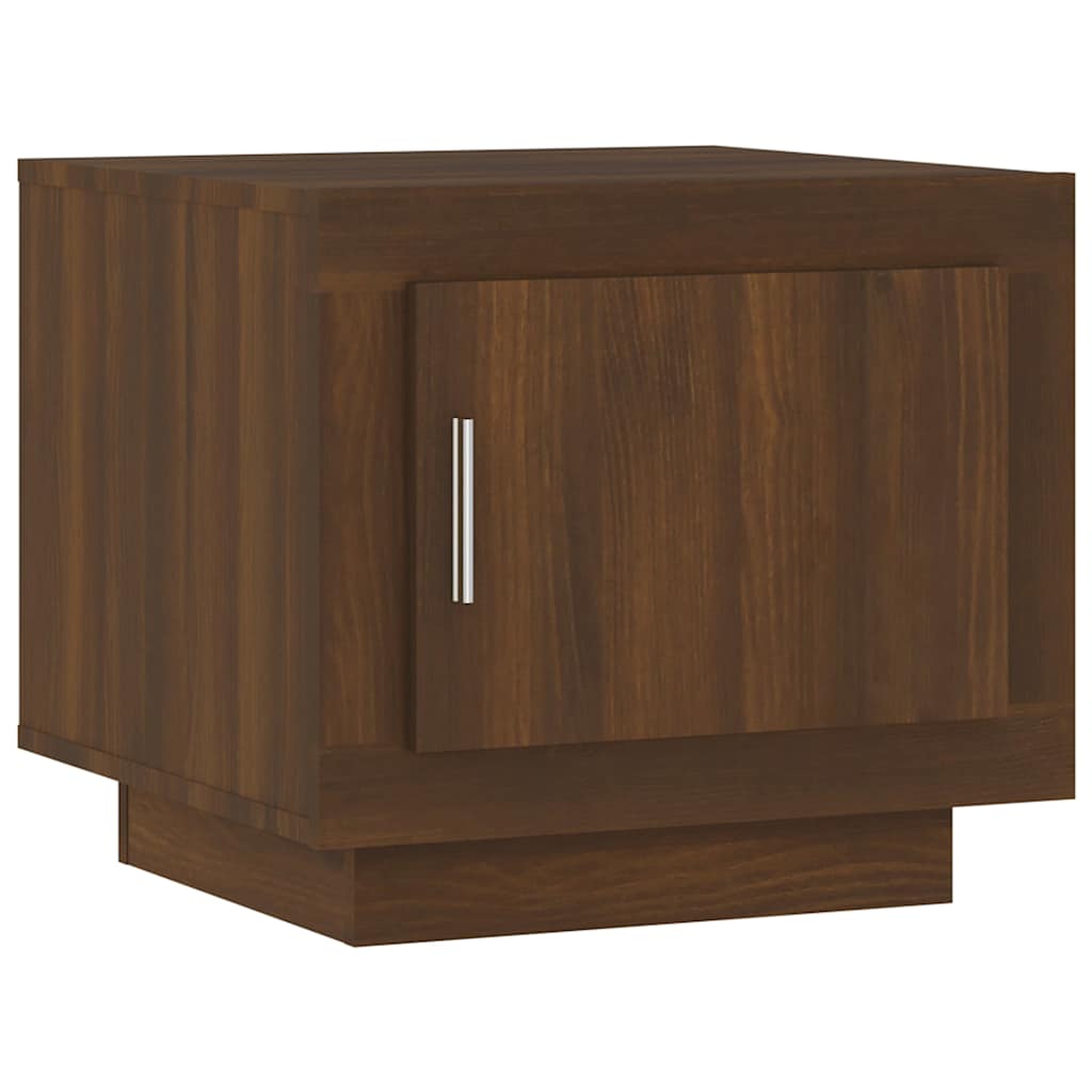 Vidaxl salontafel 51x50x45 cm bewerkt hout bruin eikenkleur