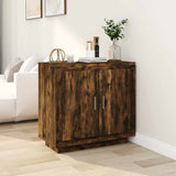 Vidaxl dressoir 80x40x75 cm bewerkt hout gerookt eikenkleurig