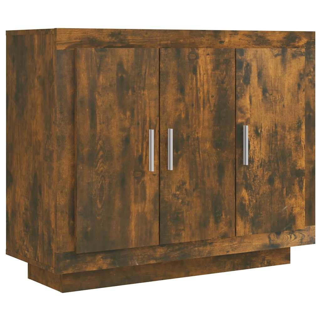 Vidaxl dressoir 92x35x75 cm bewerkt hout gerookt eikenkleurig