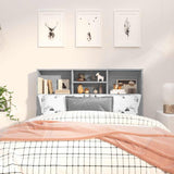 Vidaxl hoofdbordkast 120x19x103,5 cm grijs sonoma eikenkleurig
