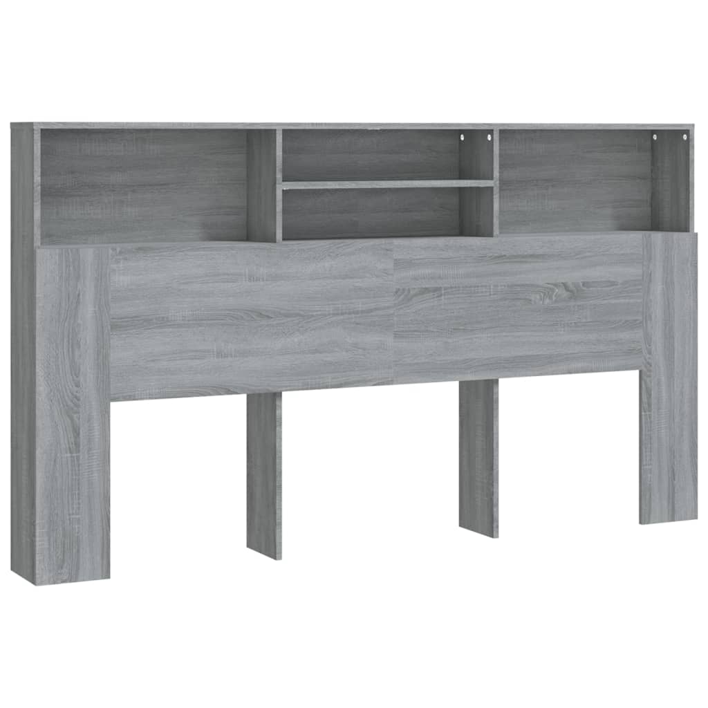 Vidaxl hoofdbordkast 180x19x103,5 cm grijs sonoma eikenkleurig