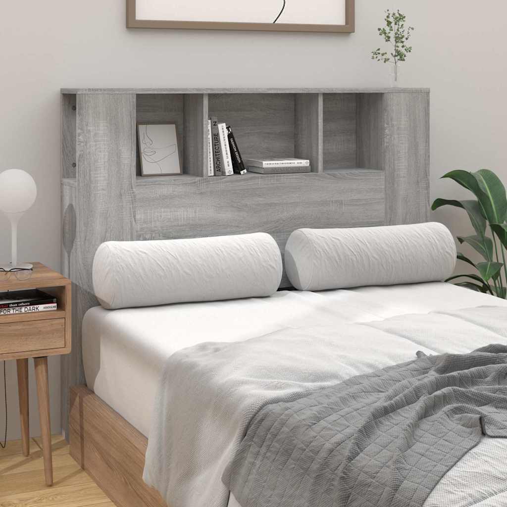 Vidaxl hoofdbordkast 120x18,5x102,5 cm grijs sonoma eikenkleurig