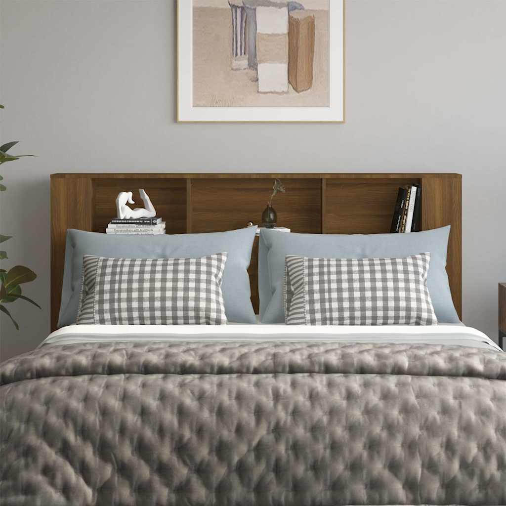 Vidaxl hoofdbordkast 180x18,5x104,5 cm bruin eikenkleur