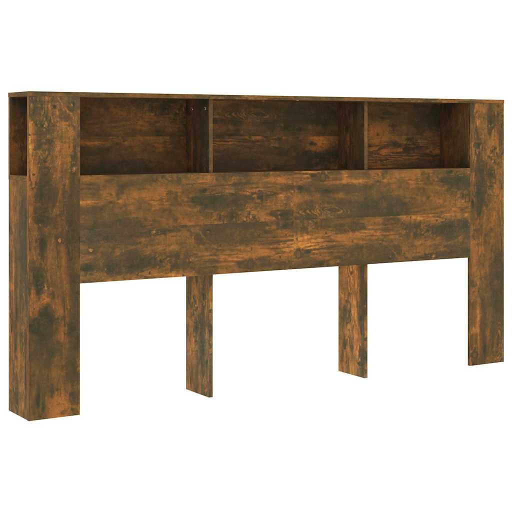 Vidaxl hoofdbordkast 200x18,5x104,5 cm gerookt eikenkleurig