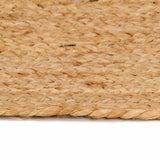 Vidaxl Teppich um 210 cm geflochtene Jute
