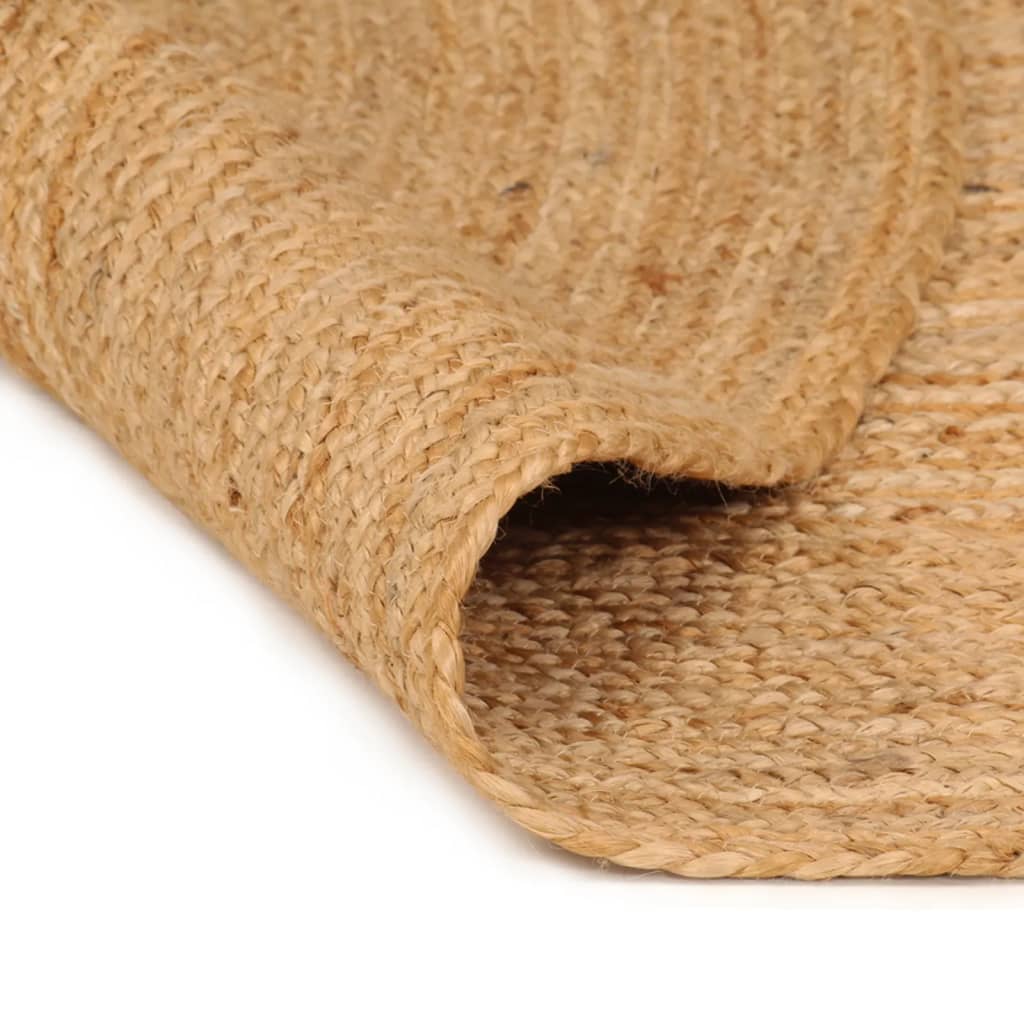 Vidaxl Teppich um 240 cm geflochtene Jute