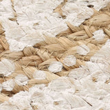 VIDAXL -Teppich mit dem Druck um 210 cm geflochtene Jute