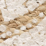 Vidaxl -Teppich mit dem Druck um 240 cm geflochtene Jute