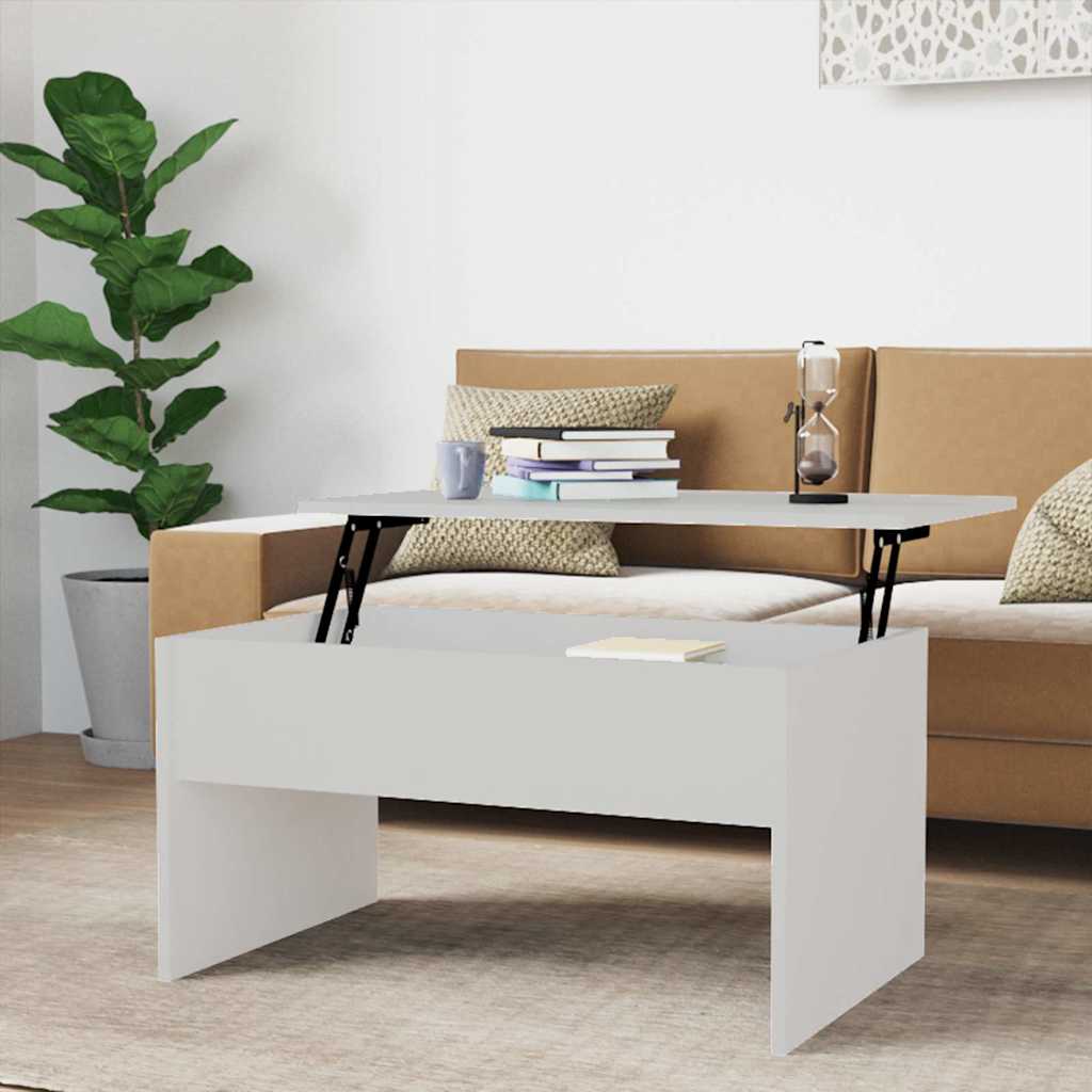 Vidaxl salontafel 80x50,5x41,5 cm bewerkt hout wit