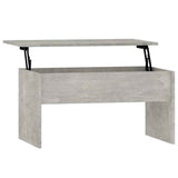 Vidaxl salontafel 80x50,5x41,5 cm bewerkt hout betongrijs