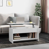 Vidaxl salontafel 102x50x52,5 cm bewerkt hout wit