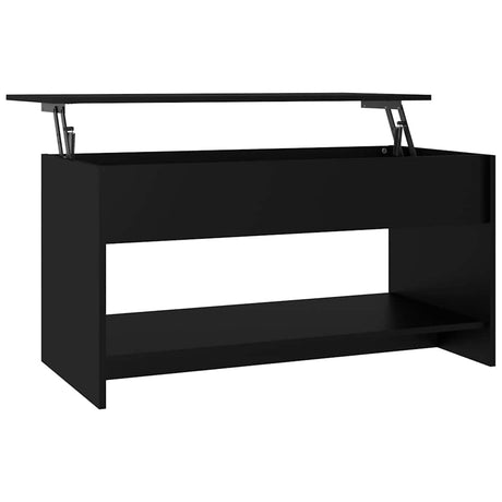 Vidaxl salontafel 102x50x52,5 cm bewerkt hout zwart