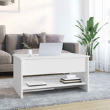 Vidaxl salontafel 80x50x40 cm bewerkt hout wit