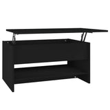 Vidaxl salontafel 80x50x40 cm bewerkt hout zwart