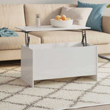 Vidaxl salontafel 102x55,5x52,5 cm bewerkt hout hoogglans wit