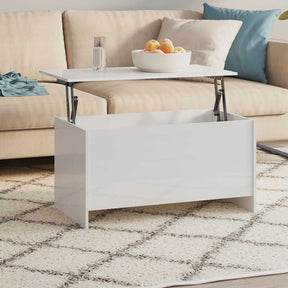 Vidaxl salontafel 102x55,5x52,5 cm bewerkt hout hoogglans wit
