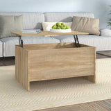 Vidaxl salontafel 80x55,5x41,5 cm bewerkt hout sonoma eikenkleurig